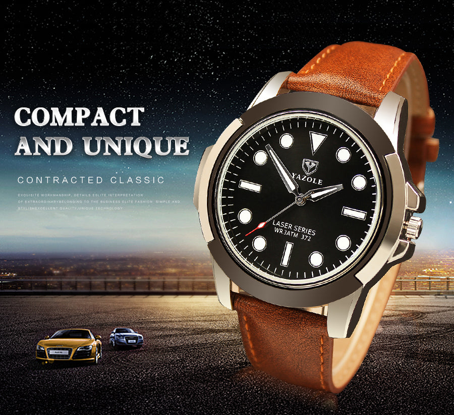 YAZOLE 372 Waterproof Men's Quartz Watch