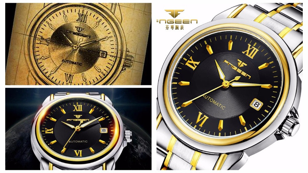 FNGEEN Automatic Stainless Steel Watch