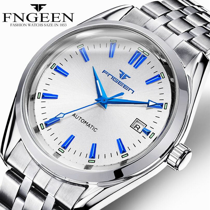 FNGEEN Automatic Stainless Steel Watch