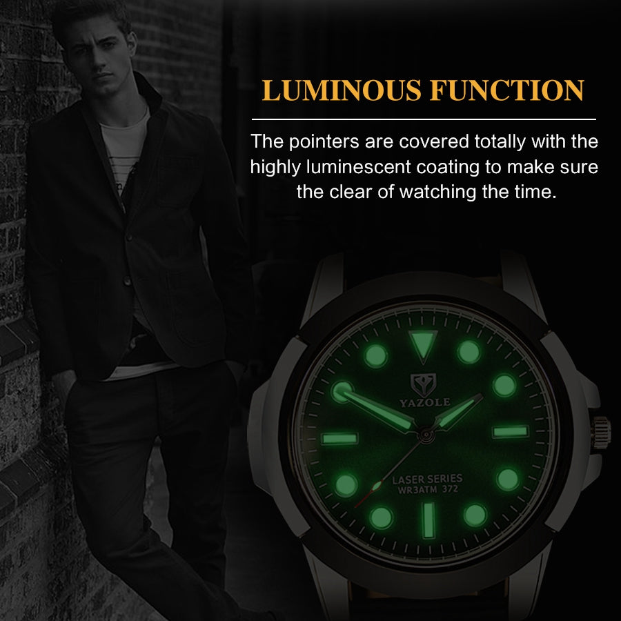 YAZOLE 372 Waterproof Men's Quartz Watch
