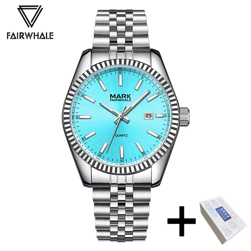 Mark Fairwhale Business Stainless Steel Quartz Men's Wristwatch,