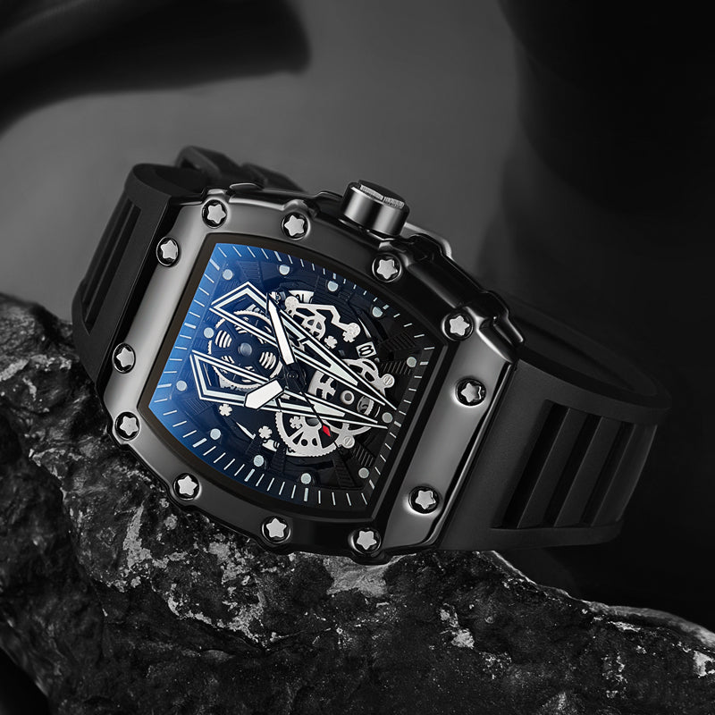 Large Dial Waterproof Luminous Quartz Watch For Men