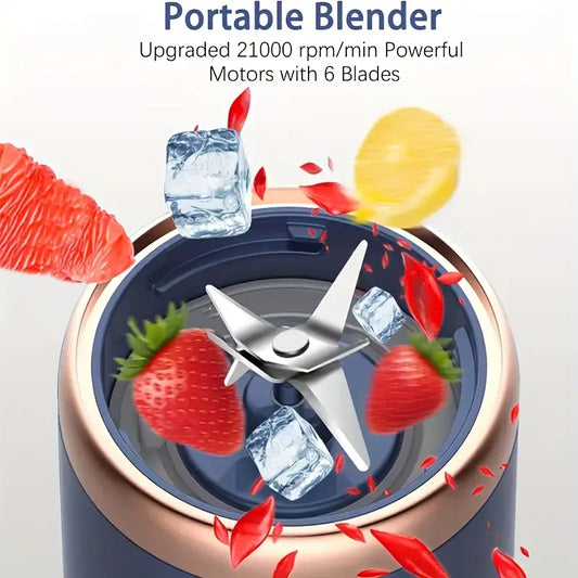 Portable Multi-Function Juicer with Rechargeable Battery - Compact Food-Grade PP Cup, Ideal for Home and On-the-Go Use, Cross-Border Wholesale, Juicing Station|Compact Juicer|Durable Plastic