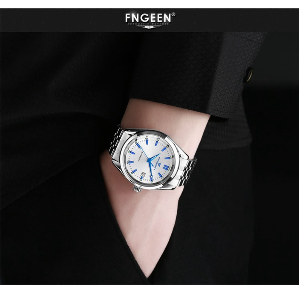 FNGEEN Automatic Stainless Steel Watch