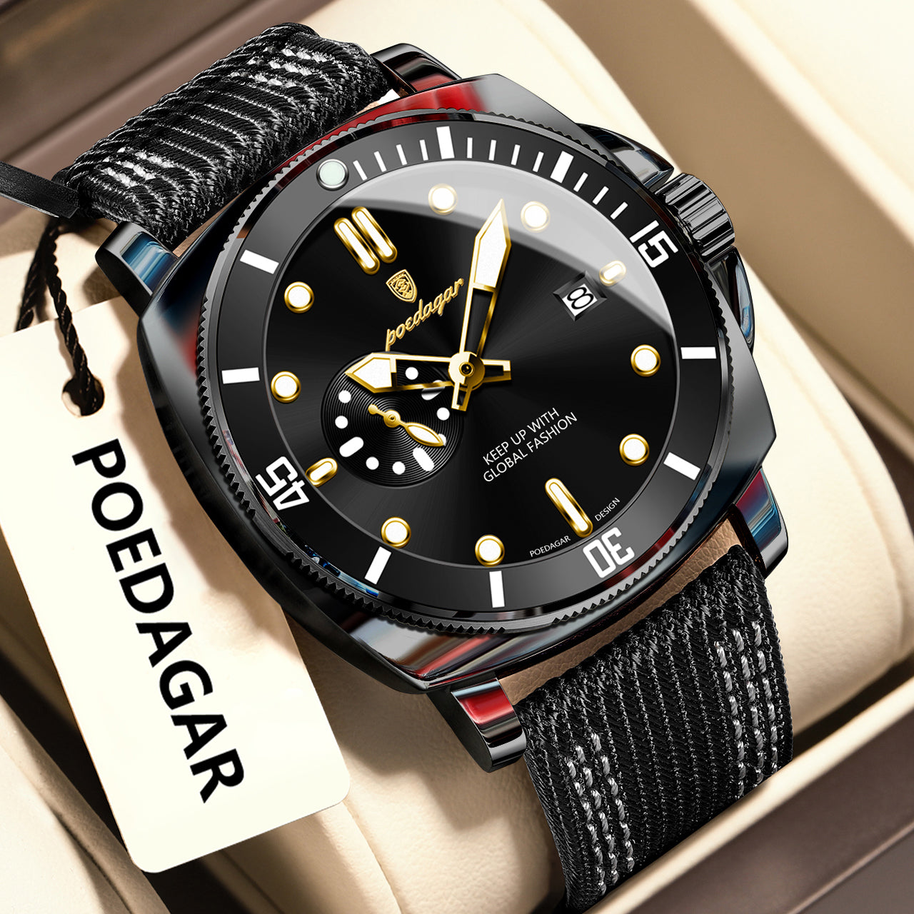 POEDAGAR Fashion Luxury Man Wristwatch