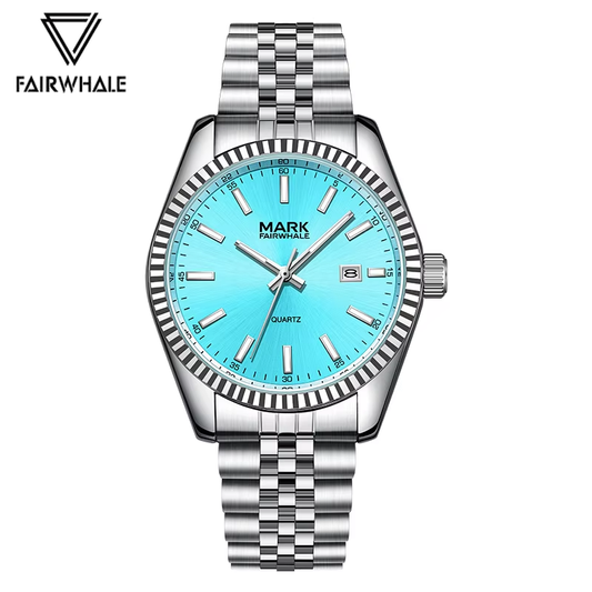 Mark Fairwhale Business Stainless Steel Quartz Men's Wristwatch,