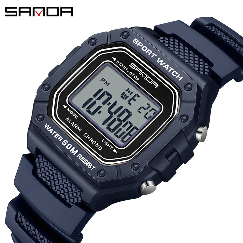 SANDA 2156 Fashion Mens Watch Military Water Resistant