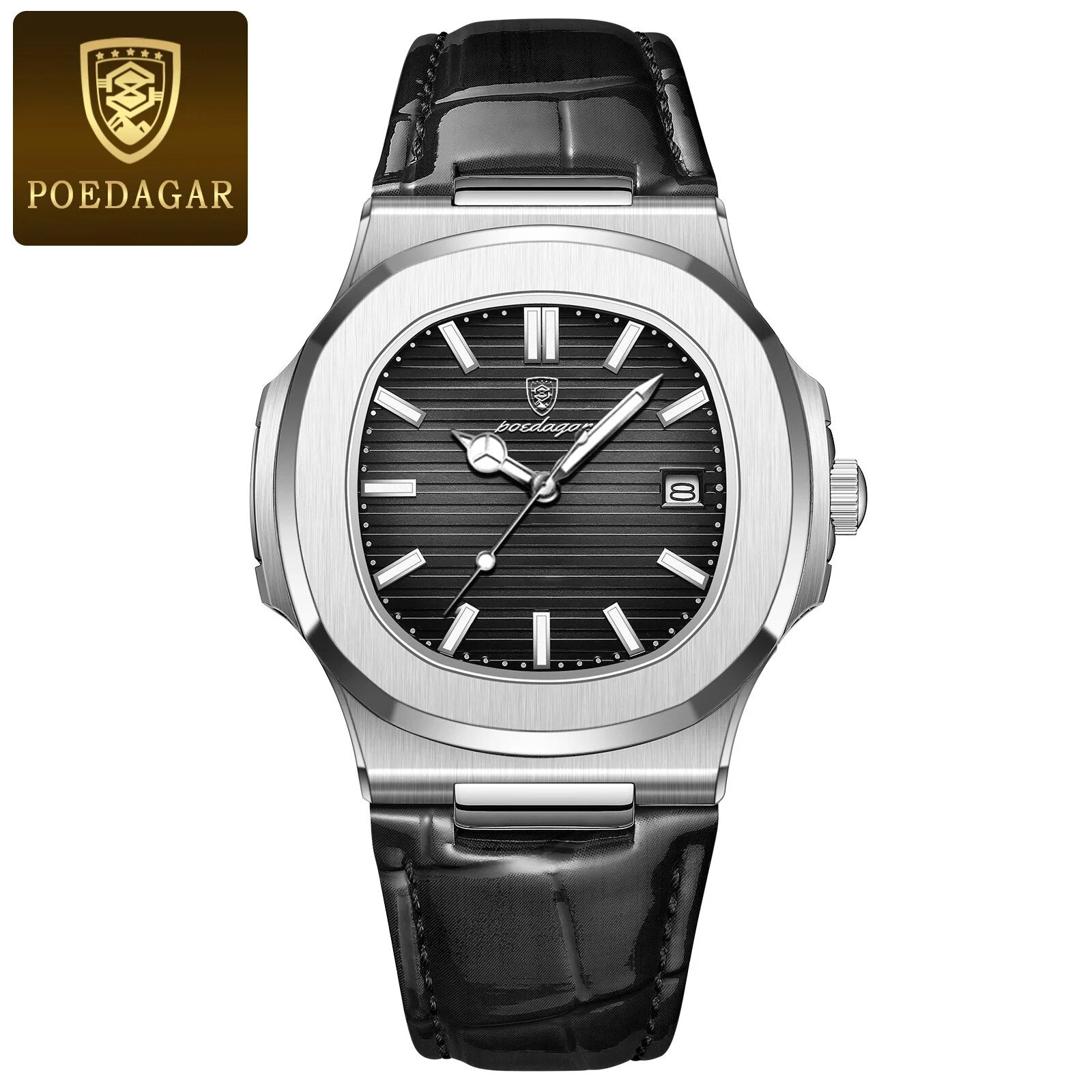 POEDAGAR Brand Business Luminous Waterproof Watch For Men & women