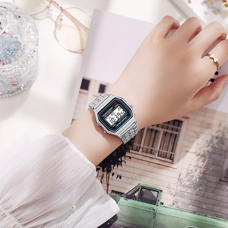 Mens, Womens Electronic Digital Display Retro Style Clock