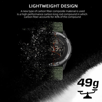 NORTH EDGE ALPS Men's Digital Carbon fiber Watch.