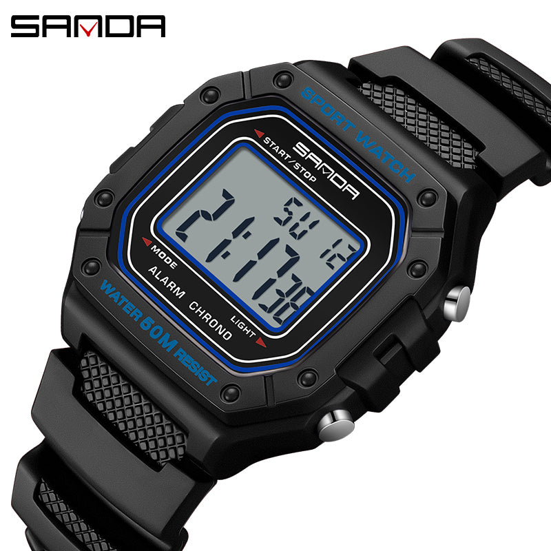 SANDA 2156 Fashion Mens Watch Military Water Resistant