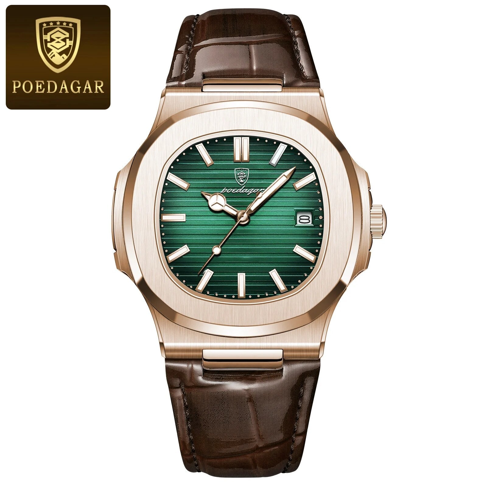 POEDAGAR Brand Business Luminous Waterproof Watch For Men & women