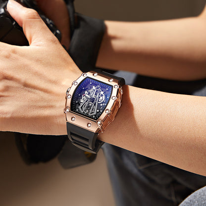 Large Dial Waterproof Luminous  Quartz Watch For Men