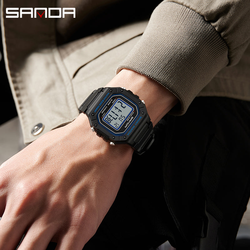 SANDA 2156 Fashion Mens Watch Military Water Resistant