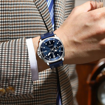 POEDAGAR Waterproof Date Sports Watch For Men