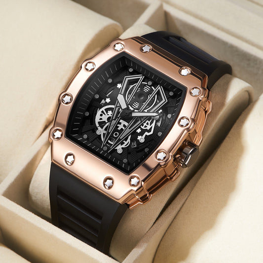 Large Dial Waterproof Luminous  Quartz Watch For Men