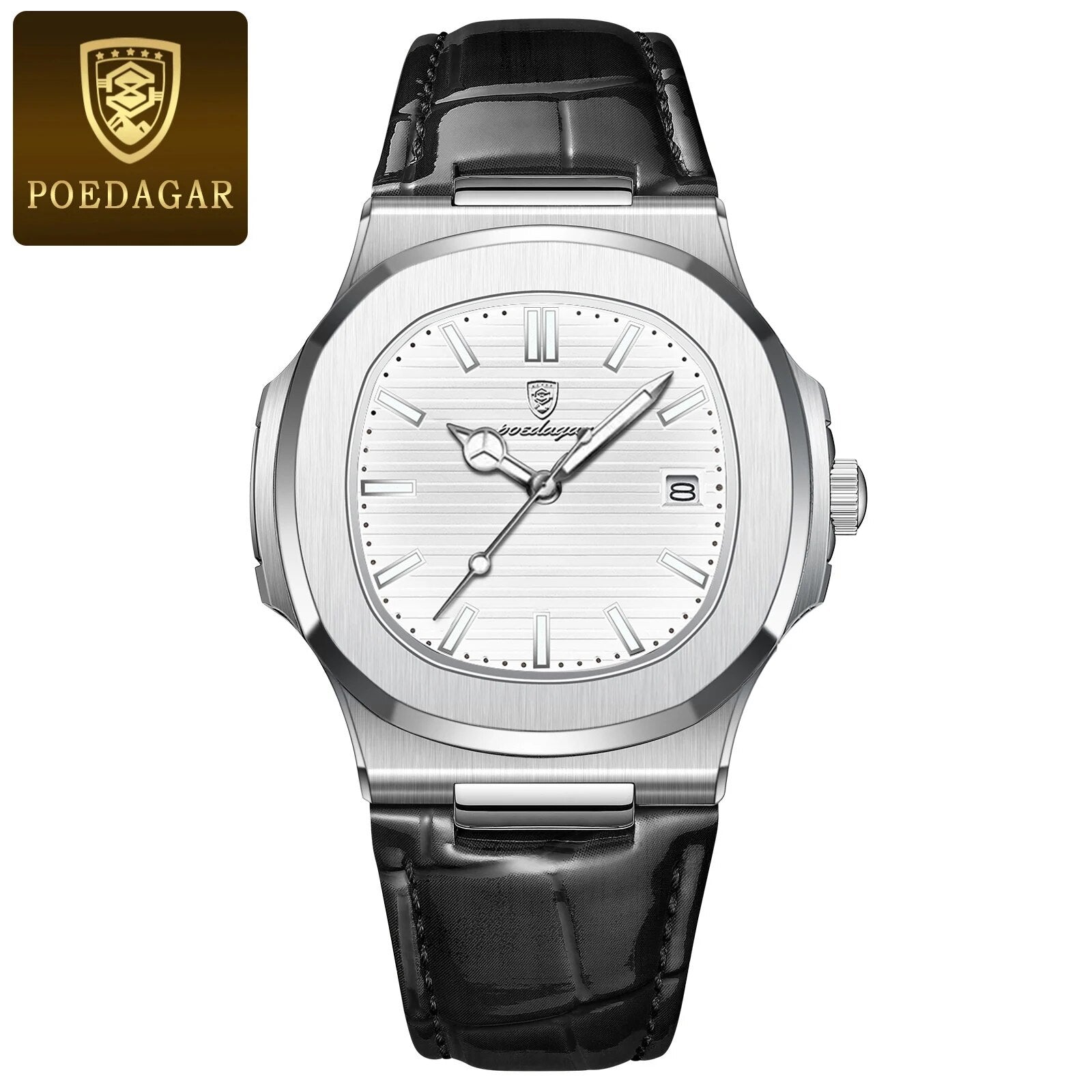 POEDAGAR Brand Business Luminous Waterproof Watch For Men & women