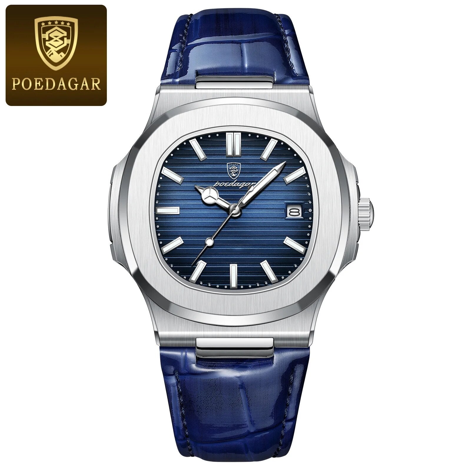 POEDAGAR Brand Business Luminous Waterproof Watch For Men & women