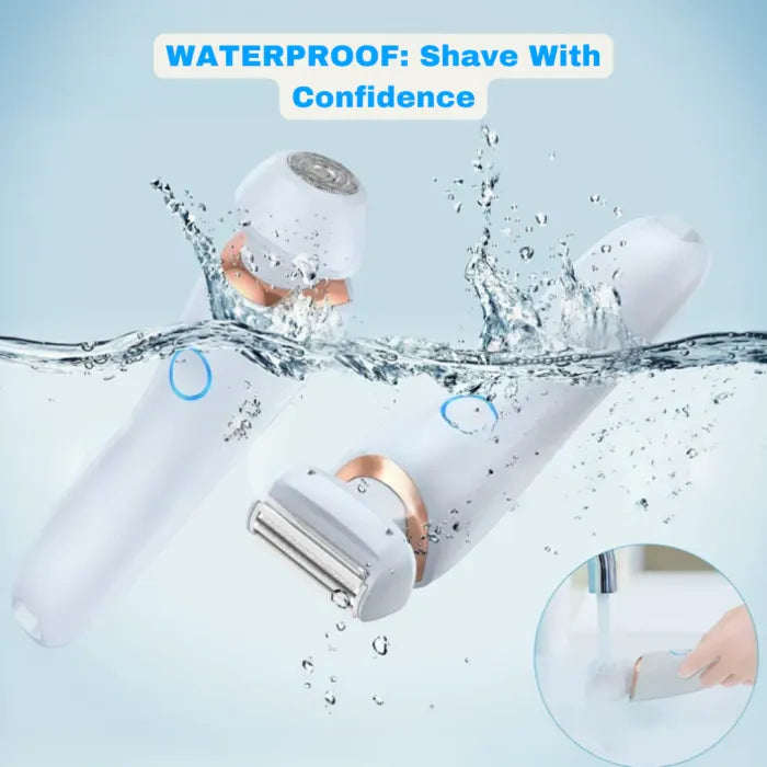Electric Foil Shaver for Women, Stainless Steel Blade, USB Rechargeable, Wet/Dry Use, 800mAh Battery, 30-45 Min Runtime, Washable Razor, for Full Body Hair Removal - Underarm, Leg, Face, Bikini Area